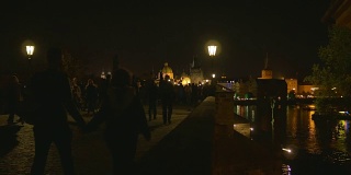 布拉格查理大桥之夜