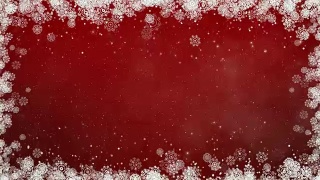 红色新年雪花框架视频素材模板下载