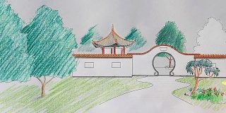 景观设计师设计中国园林规划