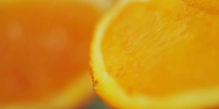 橙色特写，美丽的软焦点微距拍摄