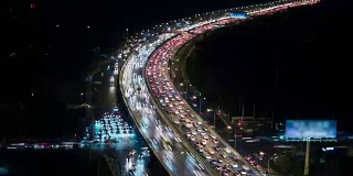 T/L HA Rush Hour Traffic at Night /中国北京
