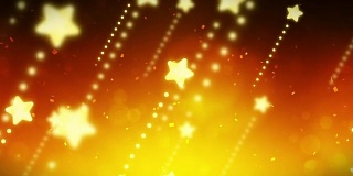明亮的星星，CG循环动画，黄色，
