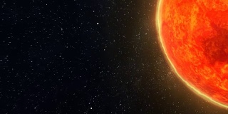 太阳表面和太阳系动画
