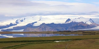 冰岛的Vatnajokull冰川