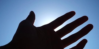 手对太阳