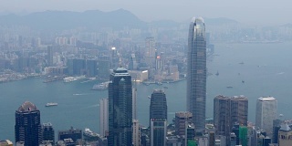 中国天光香港城景著名的观景台湾全景4k