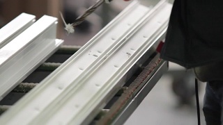 工厂生产PVC门窗视频素材模板下载