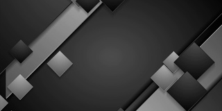 黑色和灰色的几何抽象视频动画
