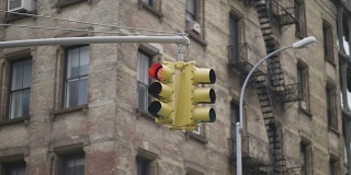 美国十字路口的交通灯