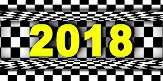 2018年，新年动画，渲染，背景，循环