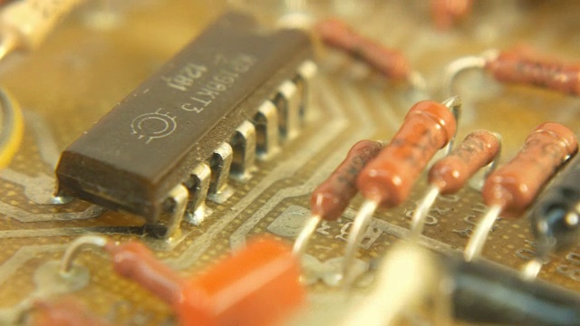 古老的古老的技术潘电路板电力微型网络组件