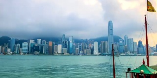 4K时间流逝维多利亚港，香港