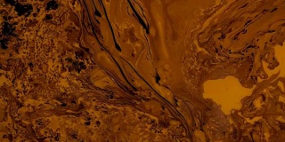 铁磁流体用黄色液体绘制出惊人的图画