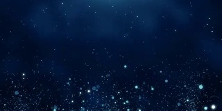Particles Blue dust abstract light bokeh motion titles cinematic background loop