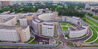 波特金临床传染病医院在圣彼得堡市。鸟瞰图