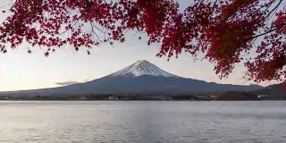 富士山有秋天的红叶
