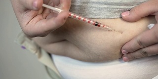 肥胖妇女注射疫苗到胃部，糖尿病和保健