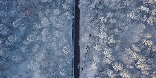 在雪域上的空中公路旅行