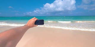 关于在夏威夷海滩拍摄4K自拍照的观点