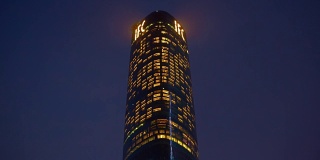 夜景广州ifc大厦顶级豪华酒店全景4k时光中国