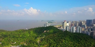 珠海市景晴天公园山湾航拍全景4k中国