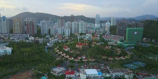 白天珠海城建工业豪华综合体航拍4k中国全景
