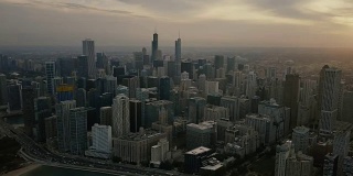 芝加哥的空中轮廓