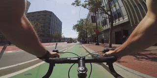 POV自行车骑行:在旧金山用公路赛车通勤