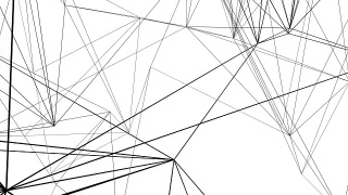 动画互联的黑色几何线在白色的背景。视频素材模板下载