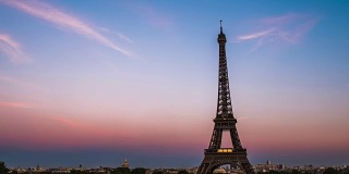 时间圈:法国巴黎的埃菲尔铁塔