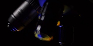 移动的光捕捉到显微镜的目标，它们发出光