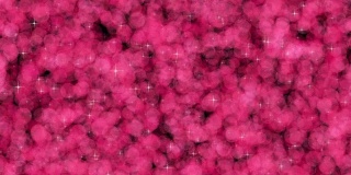 可循环闪烁的星星与粉红色的粒子背景4k