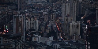 深圳蛇口，中国-城市全景从上面拍摄