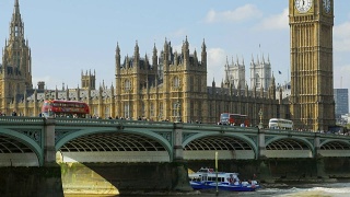 伦敦威斯敏斯特桥和议会电影视频素材模板下载