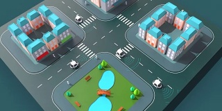自动驾驶汽车- 3D动画