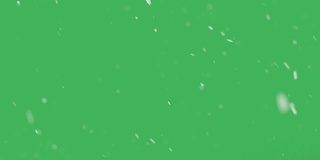 雪动画绿屏