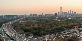 T/L PAN Downtown Beijing at Sunset/ Beijing, China