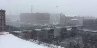马萨诸塞州劳伦斯市的暴风雪