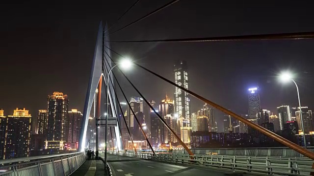 重庆嘉陵江大桥夜景