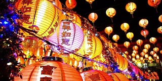 中国灯笼，庆祝中国新年，中国红灯笼，庆祝春节
