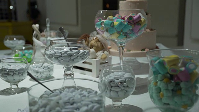 糖果棒婚礼，糖果自助餐，巧克力喷泉，蛋糕