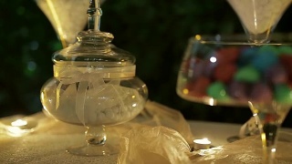 糖果棒婚礼，糖果自助餐，巧克力喷泉，蛋糕视频素材模板下载