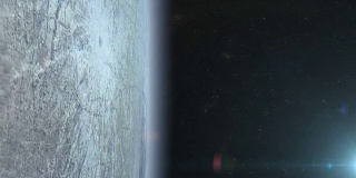 从太空中看到的木卫二月球表面
