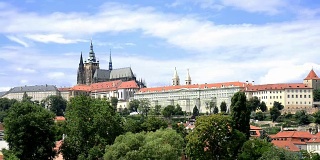 布拉格城堡。捷克共和国。时间流逝。