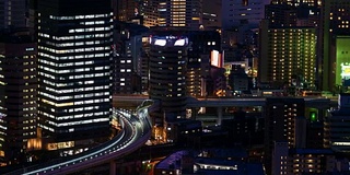 4K延时:大阪夜景，摇摄