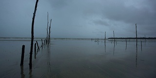 北海银滩日落，中国