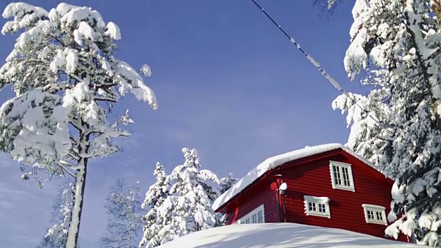 挪威风景:雪山地区