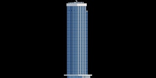 摩天大楼的建设过程中，延时在黑色背景。施工与技术概念。蓝图3 d动画。