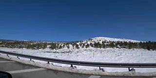 雪道路视图