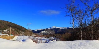 在法国旅行时拍摄的比利牛斯雪山